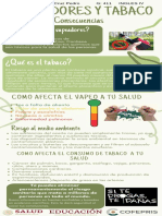 Infografia VAPEADORES Y TABACO 