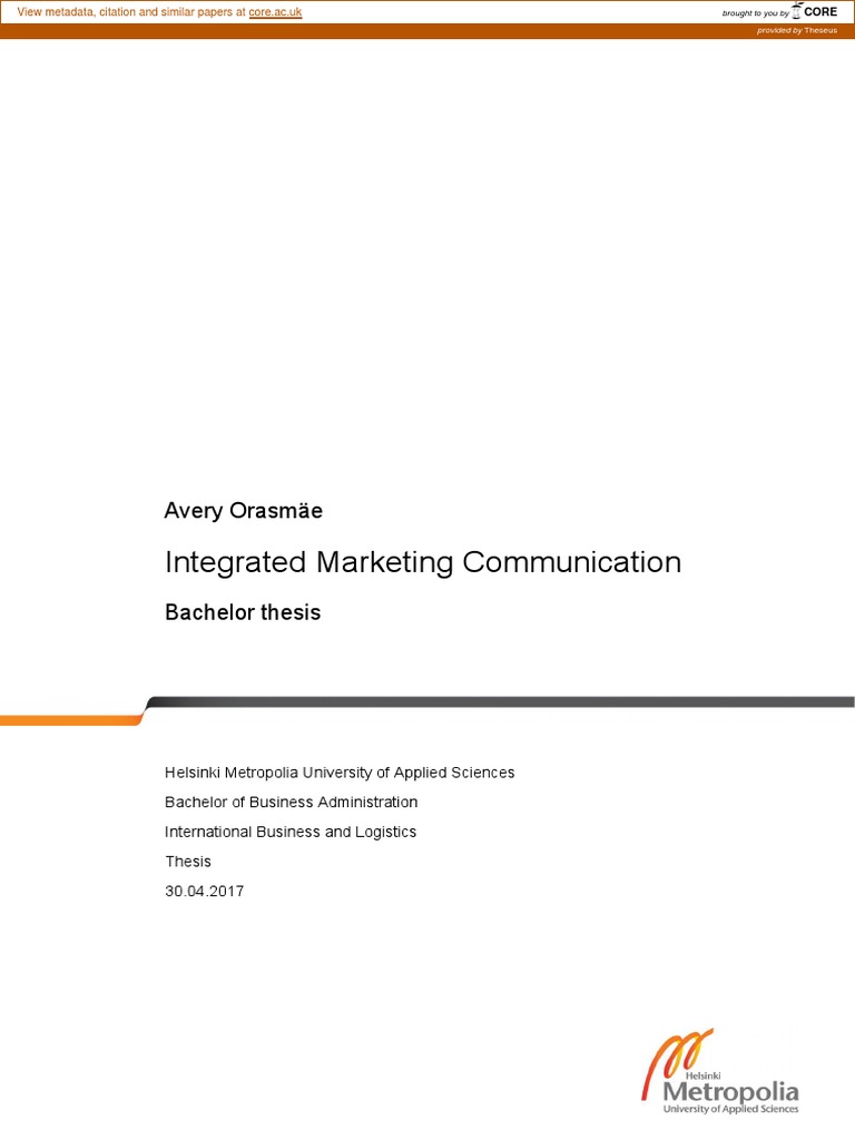 Understanding Integrated Marketing Communication | PDF