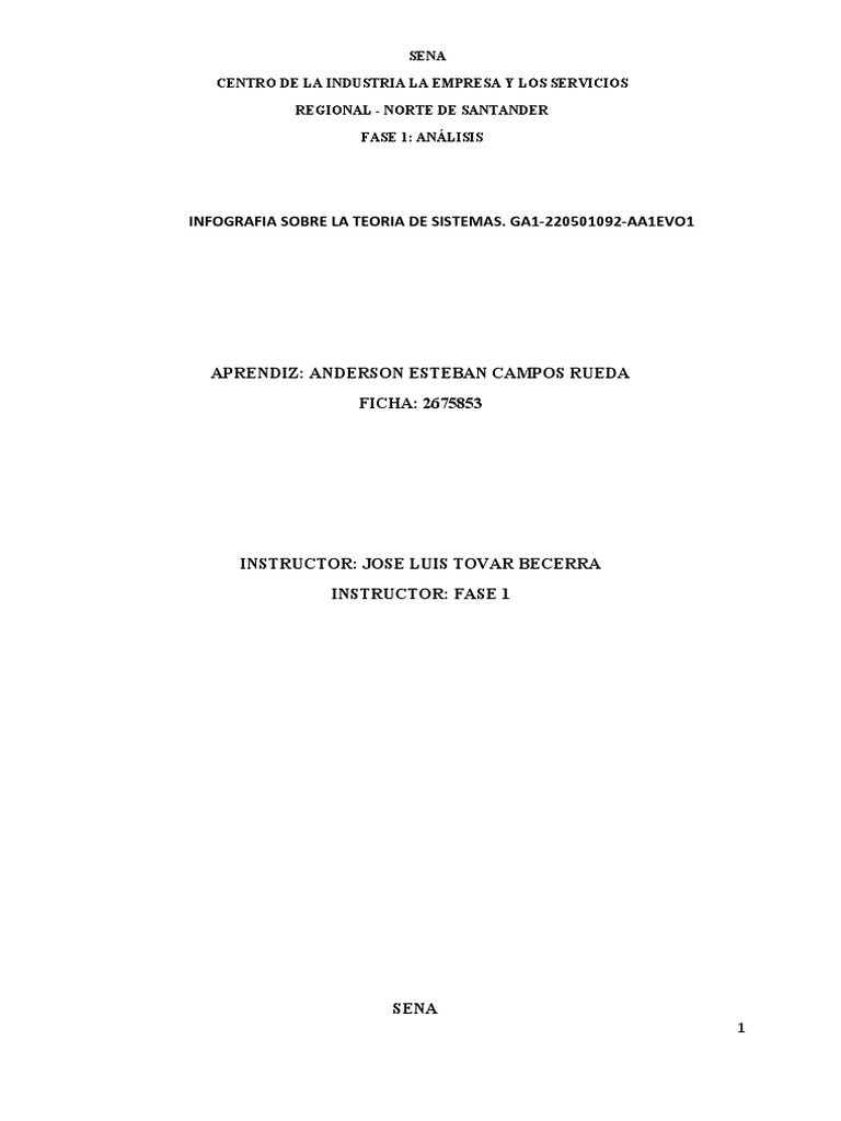 Actividad 1 Descargar Gratis Pdf Teoría De Sistemas Ciencia De