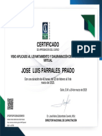 Jose Luis Parrales Prado: Certificado