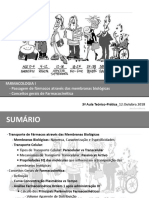 Aula TP3 - Passagem de Fármacos Através de Membranas e Conceitos Gerais de PK