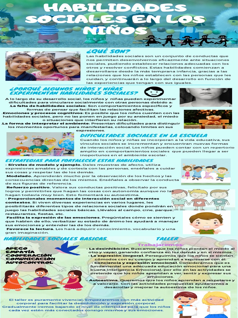 Habilidades Sociales en Los Niños | PDF | Las emociones | Habilidades ...