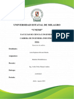 Ejercicios - Modelos Probabilisticos