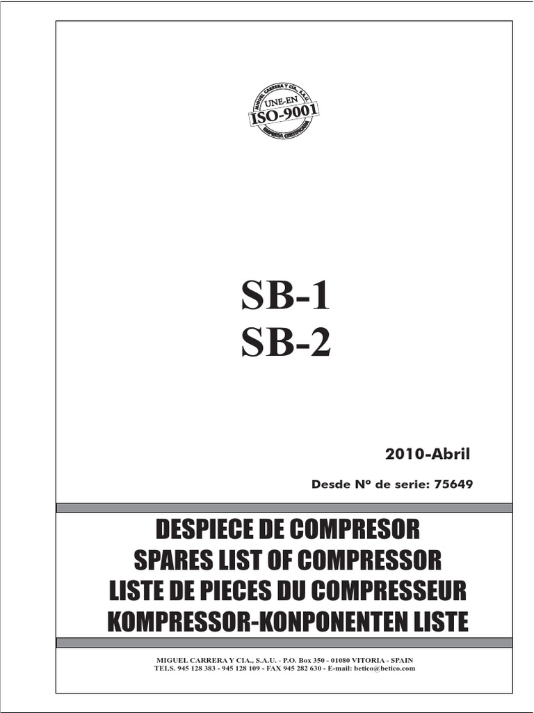 Sb-1 и Sb-2 Despiece | PDF