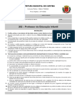 202 - Professor de Educação Infantil: Prefeitura Municipal de Curitiba