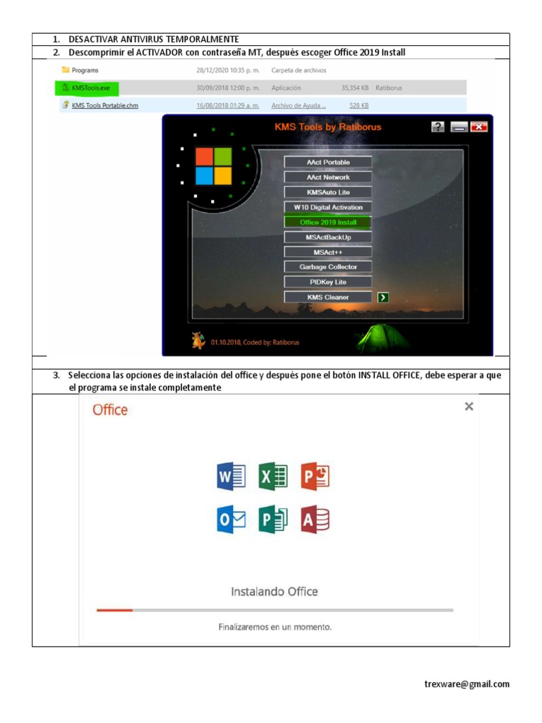 Guía Activación Office 2019 Paso a Paso | PDF