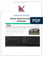 Panduan Daftar Sistem Jawatan Kosong