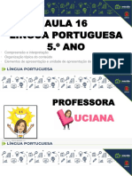 Língua Portuguesa 5ano Aula16