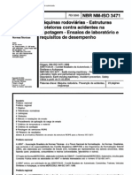 NBR 03471 - Maquinas Rodoviarias - Estruturas Protetoras Contra Acidentes Na Capotagem - Ensaios