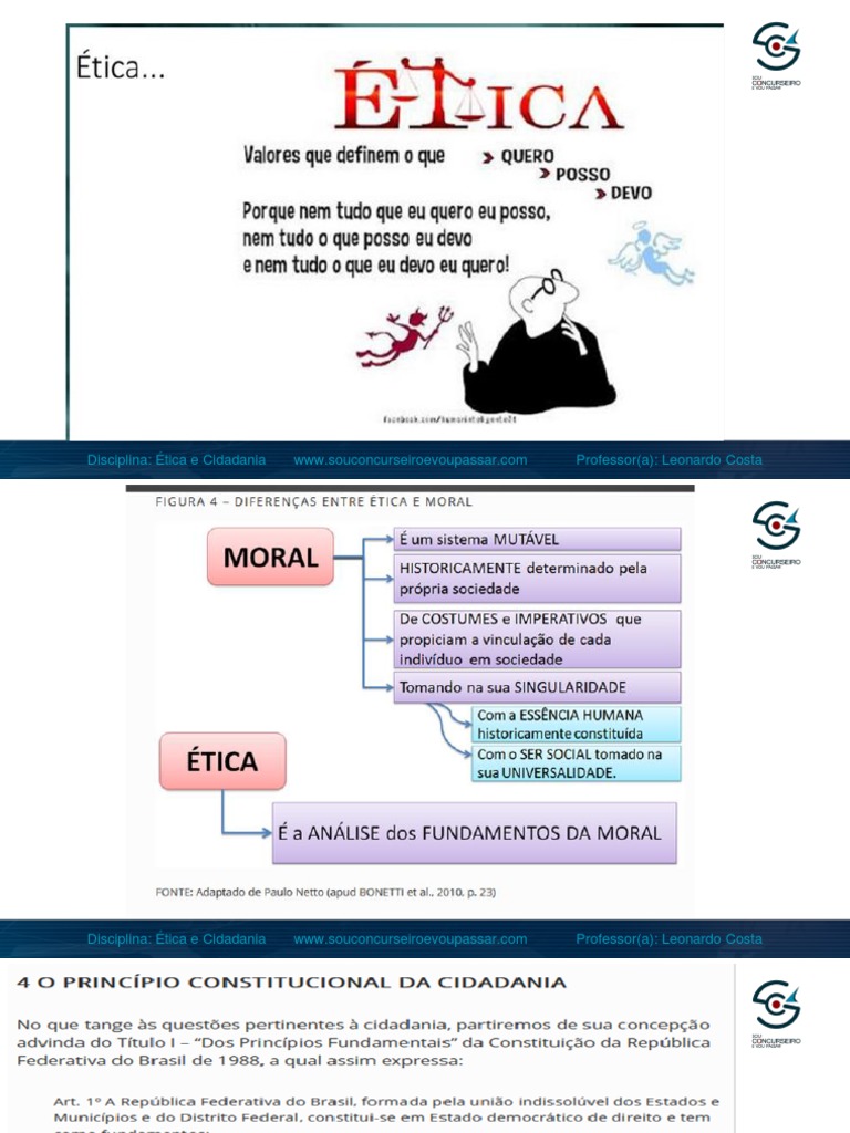 Ética e Cidadania: Conceitos Fundamentais | PDF