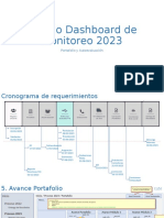 Diseño Dashboard de Monitoreo 2023: Portafolio y Autoevaluación