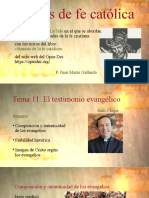 Tema 11. El Testimonio Evangélico