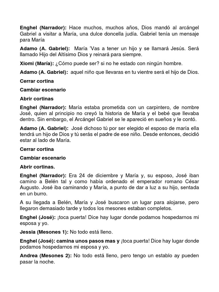 Nacimiento de Jesús: Historia y Personajes | PDF | María, madre de ...