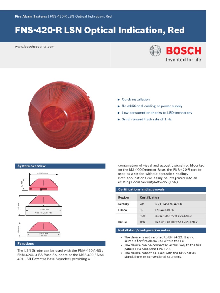 FNS 420 R | PDF | Security Alarm | Electrical Engineering