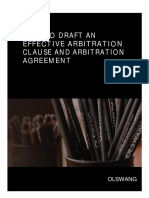 How To Write An Effective Arbitration Clause or Agreement