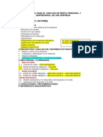 Esquema para El Análisis de Renta Personal y Empresarial de Una Empresa