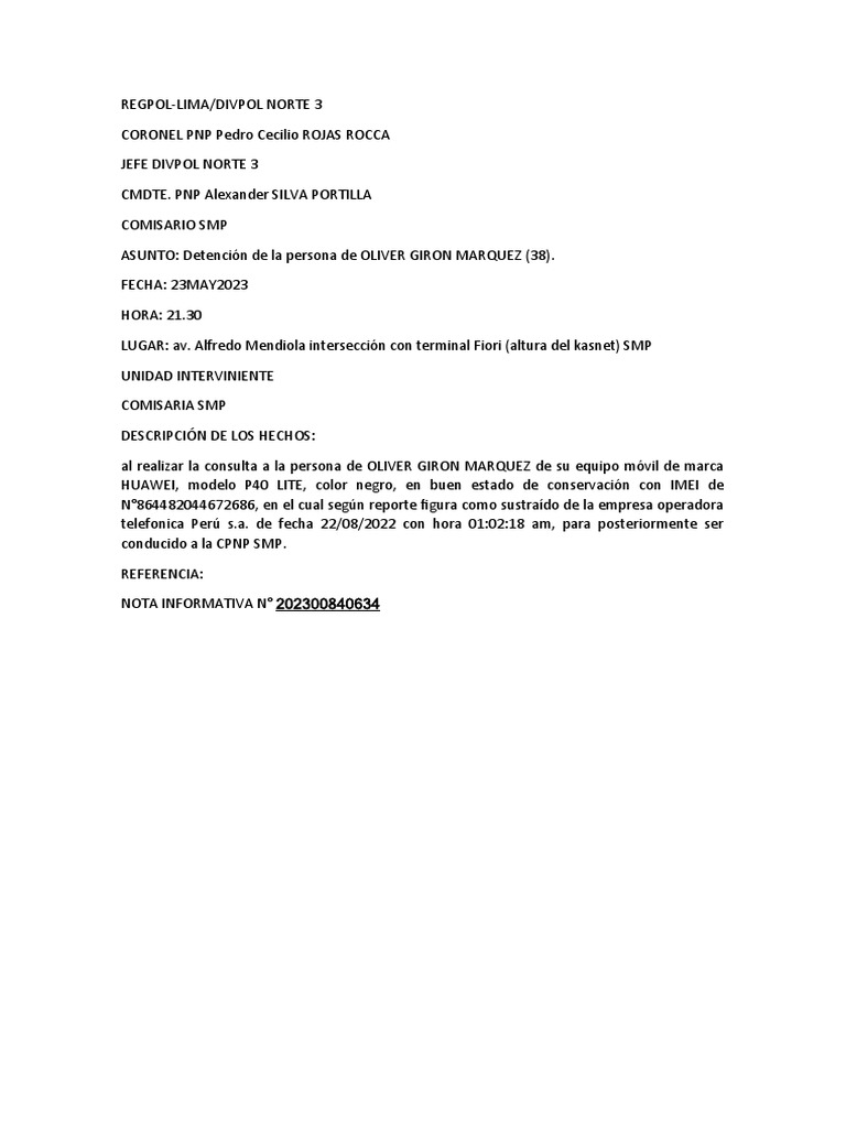 Modelo de Sumilla | PDF | Derecho