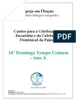 Caderno_14° Domingo Tempo Comum_Ano A_2023