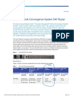 Cisco Network Convergence System 540 Router