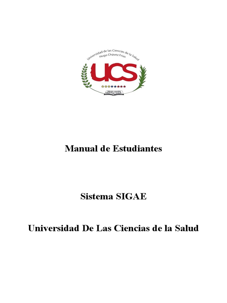 Manual del Sistema SIGAE UCS | PDF | Usuario (informática) | Contraseña