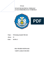 Praktikum Faktor Eksternal Terhadap Pertumbuhan Dan Perkembangan Tumbuhan