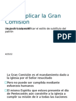 DISCIPULADO - Como Aplicar La Gran Comisión