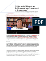 RMP: "El Gobierno de Boluarte No Quiere Que Hablemos de Las 49 Muertes Ni Del Adelanto de Elecciones"