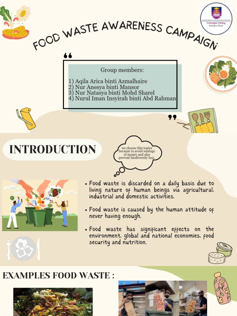 Food Waste Awareness Campaign Overview | PDF | Waste | Greenhouse Gas