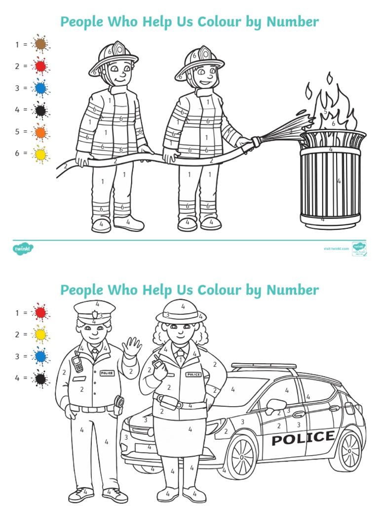 Early Years Colour by Number | PDF