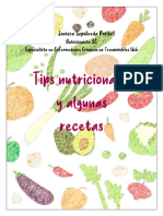 Tips Nutricionales y Algunas Recetas