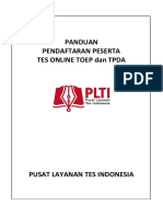 Panduan Pendaftaran Peserta Tes Plti