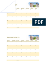 Calendário Ilustrado Com As Estações