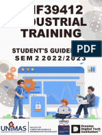 Industrial Training: Student'S Guidebook S E M 2 2 0 2 2 / 2 0 2 3