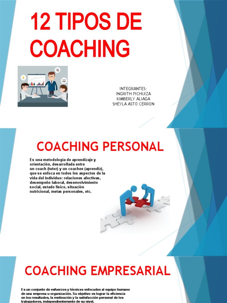 Tipos De Coaching Pdf Ciencias Del Comportamiento Cognición