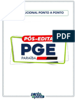 Revisão PGE PB - Constitucional Ponto A Ponto