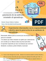 TEMA 8- La participación de la comunidad escolar en la generación de un ambiente orientado al aprendizaje