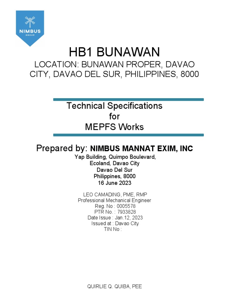 HB1 Specs Book | PDF | Ac Power Plugs And Sockets | Lighting