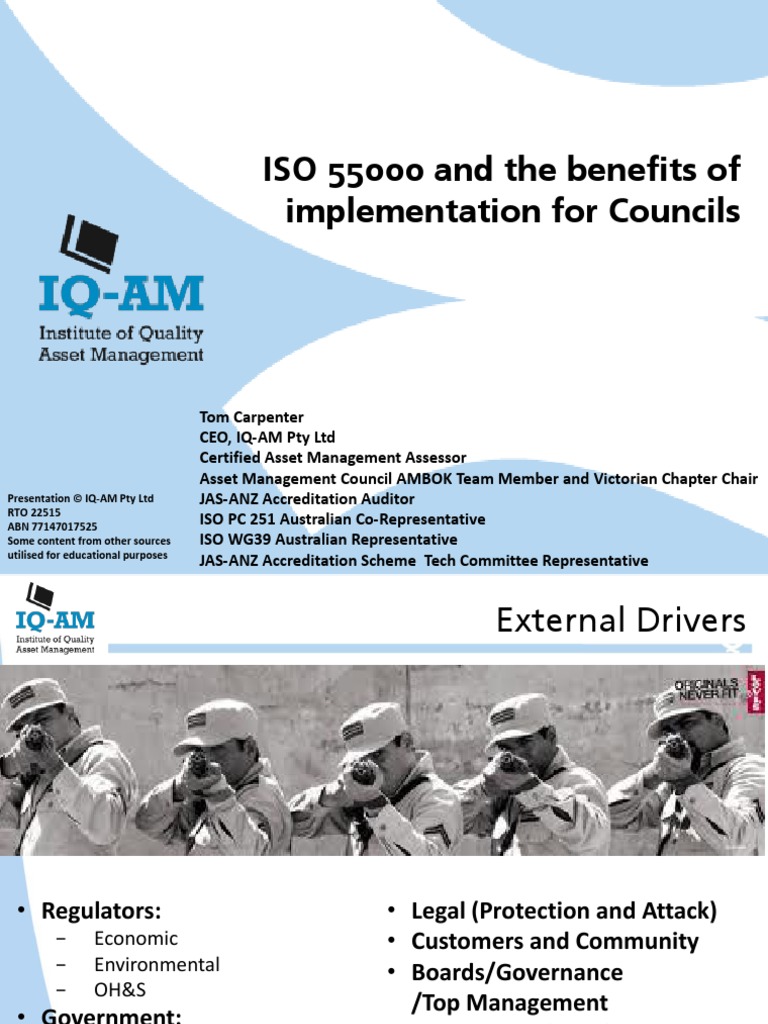 Benefits of ISO 55000 for Councils | PDF | Business | Computers