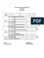 Jadwal Kegiatan Pengenalan Lingkungan Sekolah