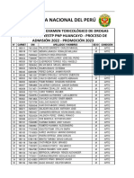 Examen Toxicologico Huancayo