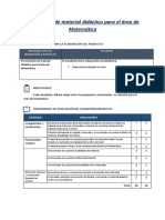 Elaboración de Material Didáctico para El Área de Matemática