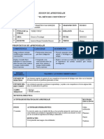 SESION DE APRENDIZAJE El Método Científico