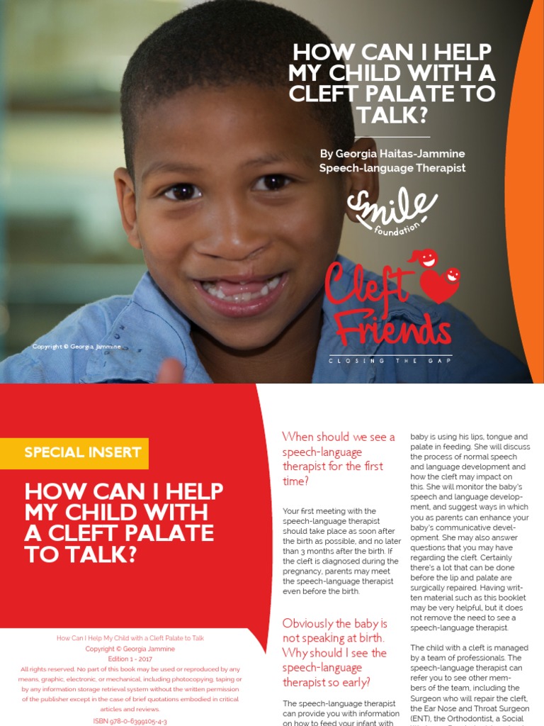 Special insert helping baby with cleft to talk 978 0 6399105 4 3 print
