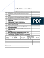 Formato Inspeccion de Instalaciones Electricas