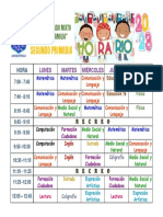 Horario de Clases 2do. Prim. 2023