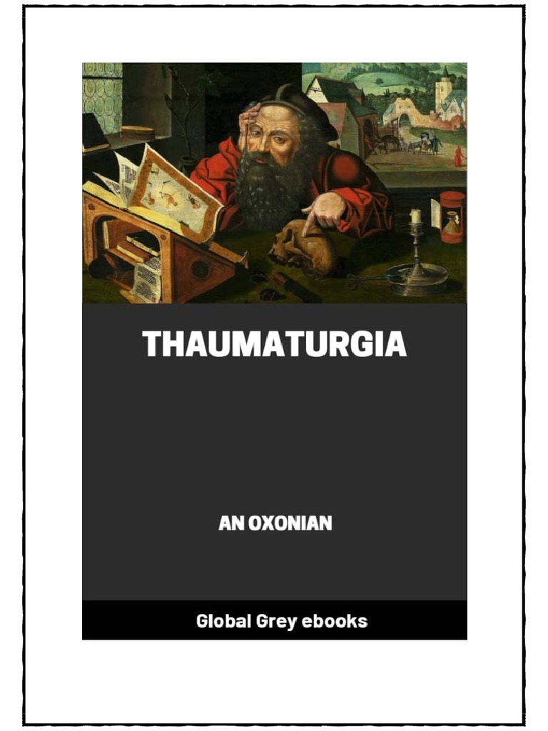 Oxonian An Thaumaturgia PDF Demons Miracle