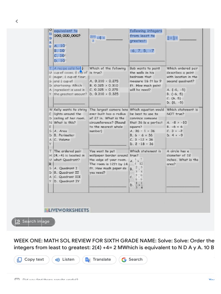6th Grade Math | PDF