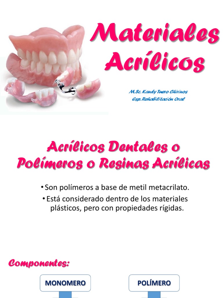 Acrilicos Dentales | PDF | Pintura acrilica | Polímeros