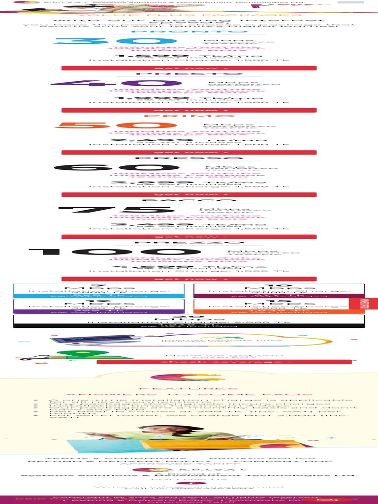 Carnival Package Price Up To 100 Mbps Speed Best