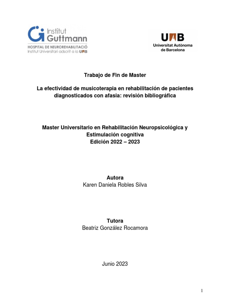 6 TFM K. D. Robles PDF Afasia Cerebro